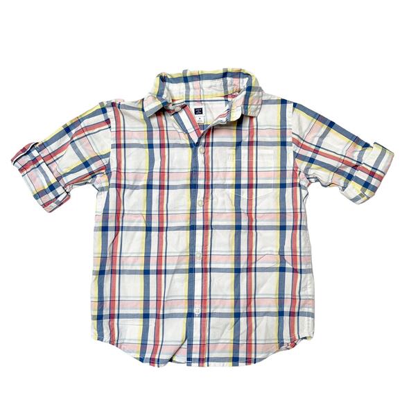 Janie And Jack Rolled Sleeve Shirt Size 3 - Picture 1 of 5